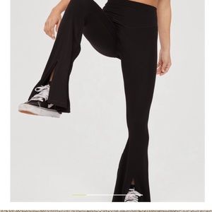 Aerie Offline High Waisted Slit Flare Leggings